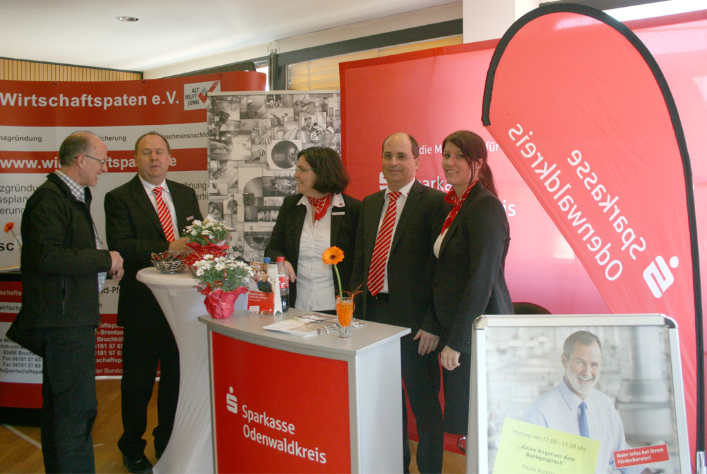 Die Sparkasse Odenwaldkreis beim "Tag der Gründung" in Höchst