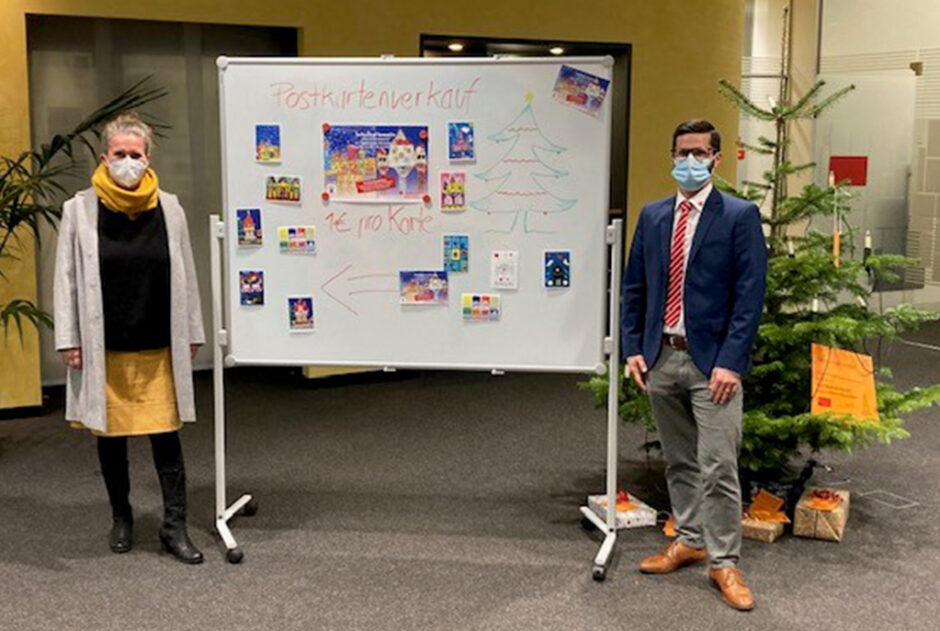 „Schulhof kreativ“ im Sparkassen-BeratungsCenter Michelstadt