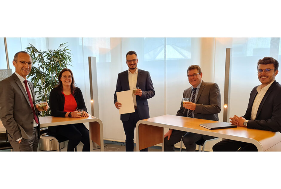 Zum Ausbildungsende in den Mittelpunkt gerückt